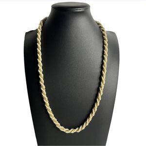 Trifari VTG Pearl Rope Chain Matinee Necklace 23"